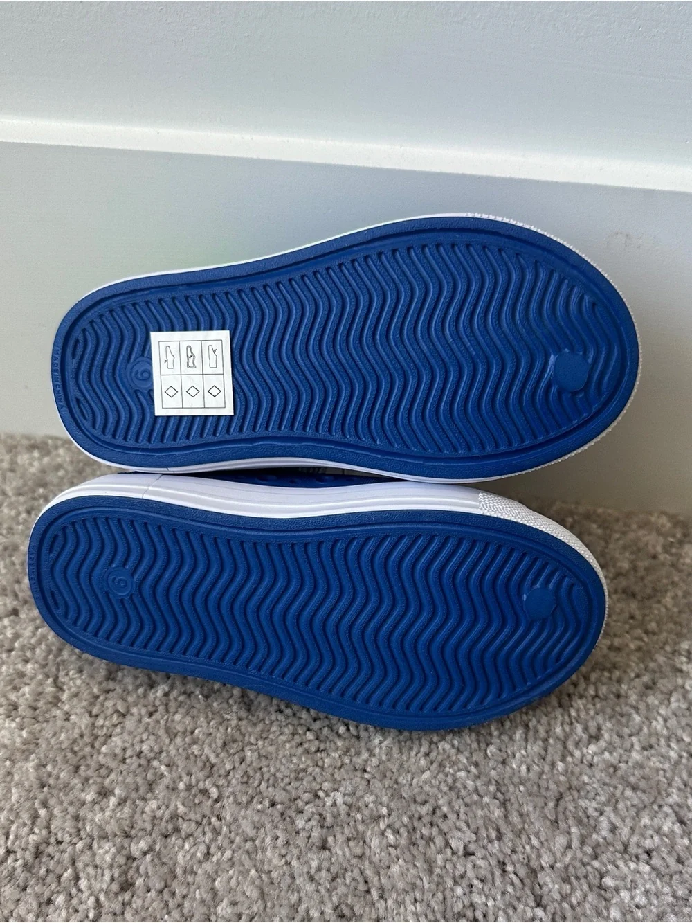 Skechers Kids Blue and Lime Foamies Water Shoes - Toddler Size 9